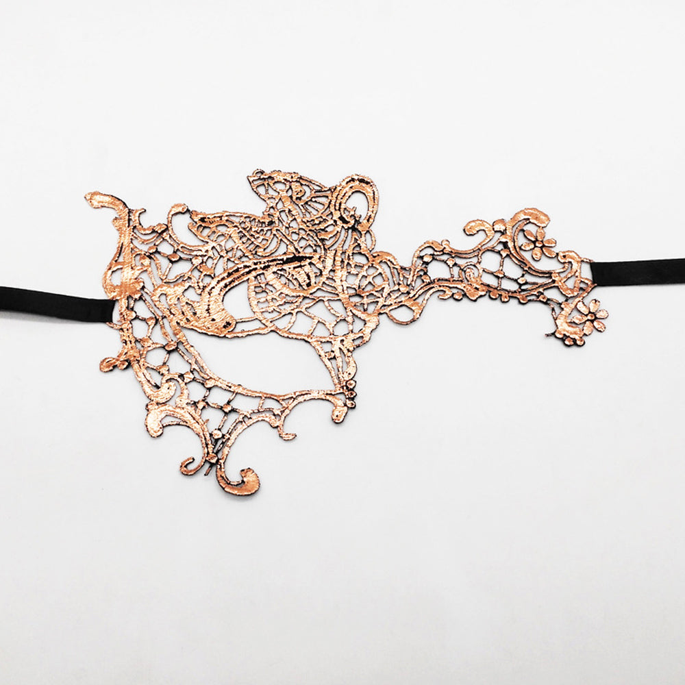 Aphrodite Pisces Lace Masquerade Mask  Rose Gold Party Mask  Party Mask