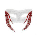 Bathory Lace Halloween Masquerade Mask with Sculpted Hand Detail