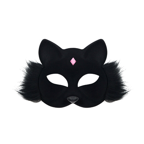 Bathory Faux Fur Fox Masquerade Mask