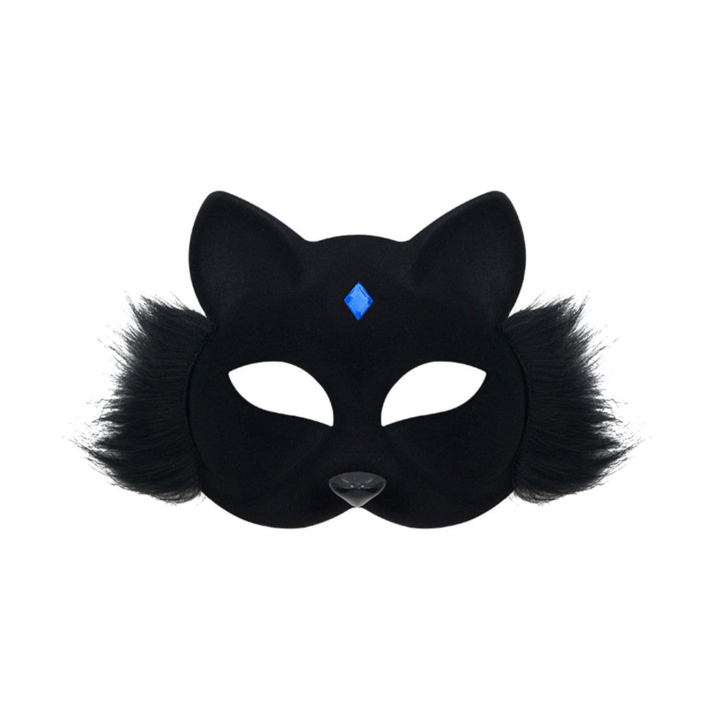 Bathory Faux Fur Fox Masquerade Mask