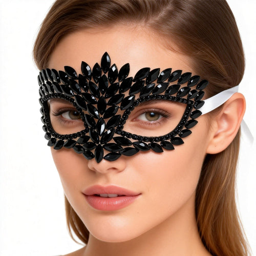 Bianca Radiant Rhinestone crystal Masquerade Mask