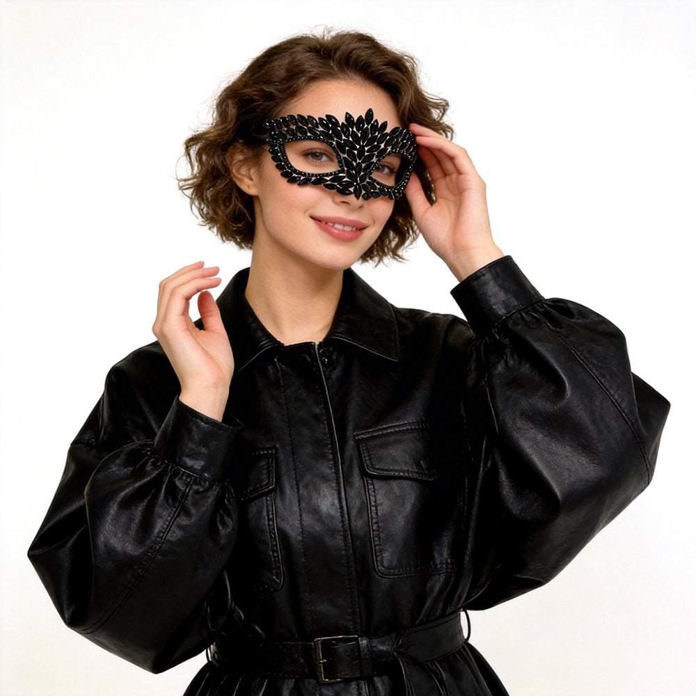Bianca Radiant Rhinestone crystal Masquerade Mask