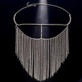 Bianca Crystal Fringe Face Veil Headpiece