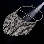 Bianca Crystal Fringe Face Veil Headpiece