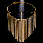 Bianca Crystal Fringe Face Veil Headpiece