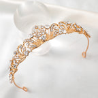 Bianca Gold Rhinestone Crown