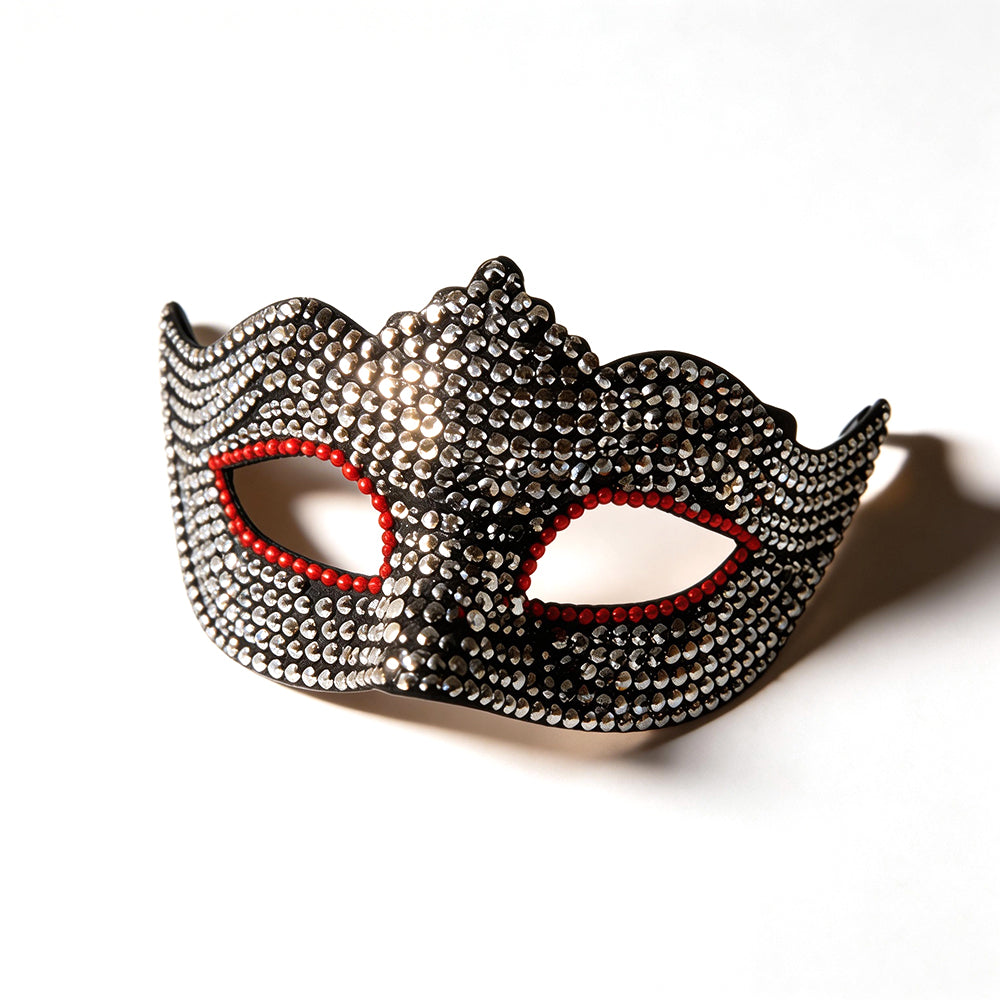Bianca Wave Edge Crystal Masquerade Mask