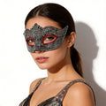 Bianca Wave Edge Crystal Masquerade Mask