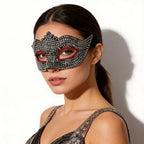 Bianca Wave Edge Crystal Masquerade Mask