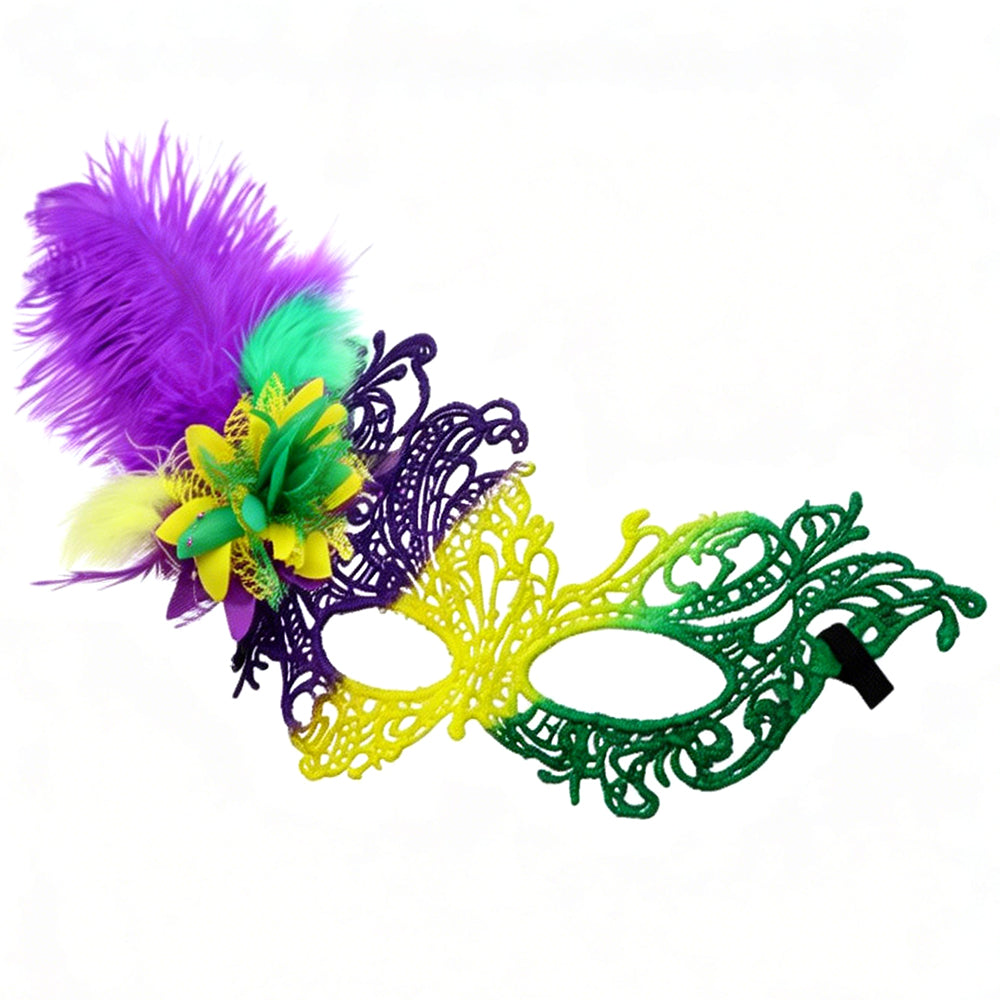 Giulia colorful  Feather  Masquerade Mask