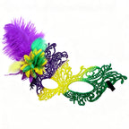 Giulia colorful  Feather  Masquerade Mask