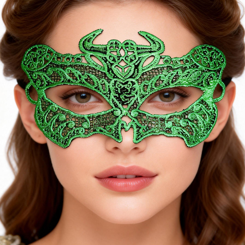 Europa Taurus Zodiac Lace Masquerade Mask