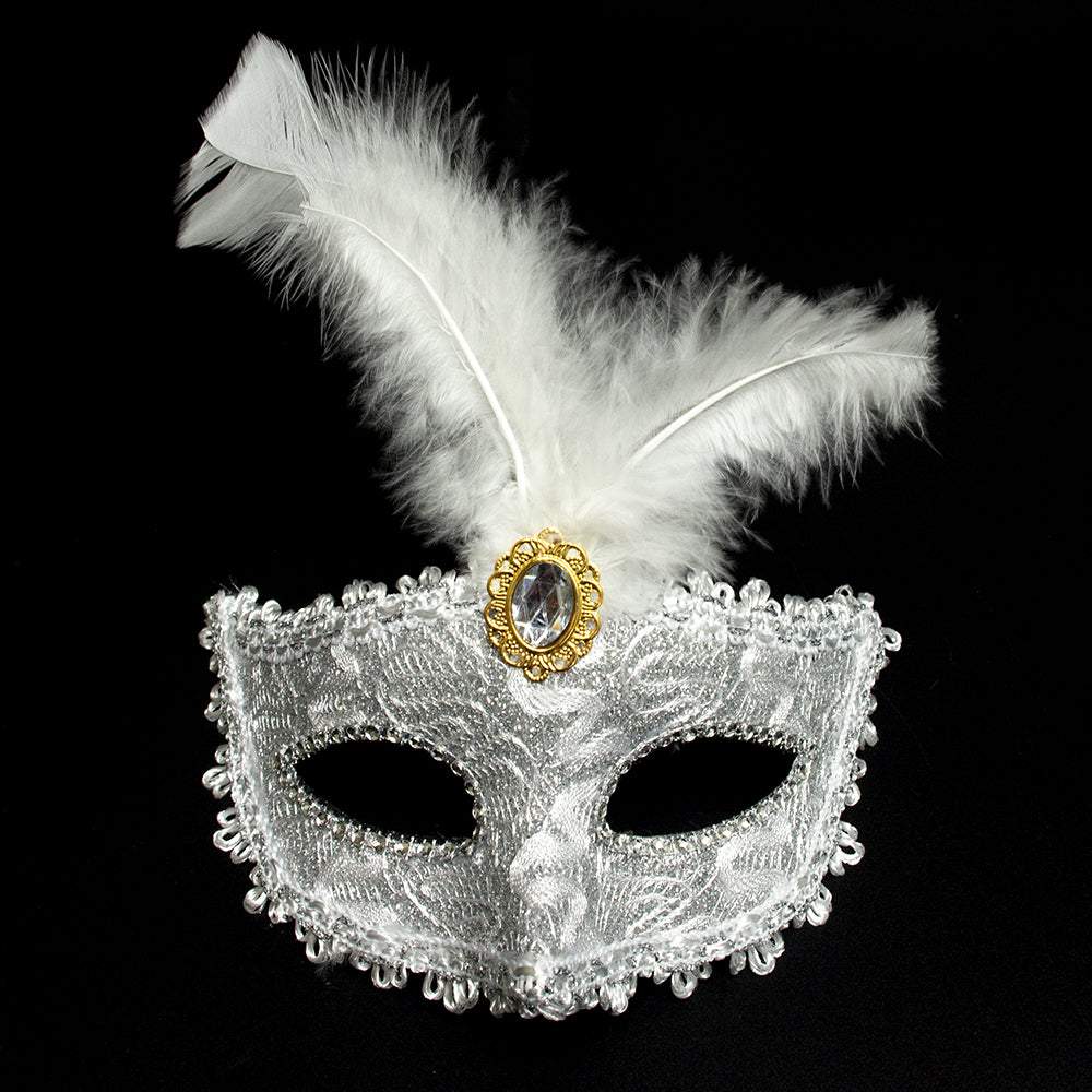 Giulia Ivory Lace  Venetian Masquerade Mask