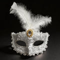 Giulia Ivory Lace  Venetian Masquerade Mask