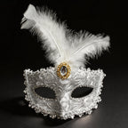 Giulia Ivory Lace  Venetian Masquerade Mask