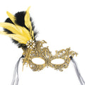 Marie Lace  Feathered  Masquerade Mask
