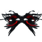 Giulia Raven Feather Eye Masquerade Mask