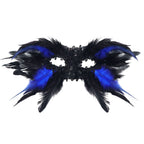 Giulia Raven Feather Eye Masquerade Mask