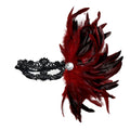 Giulia Gothic Openwork Feather Masquerade Mask