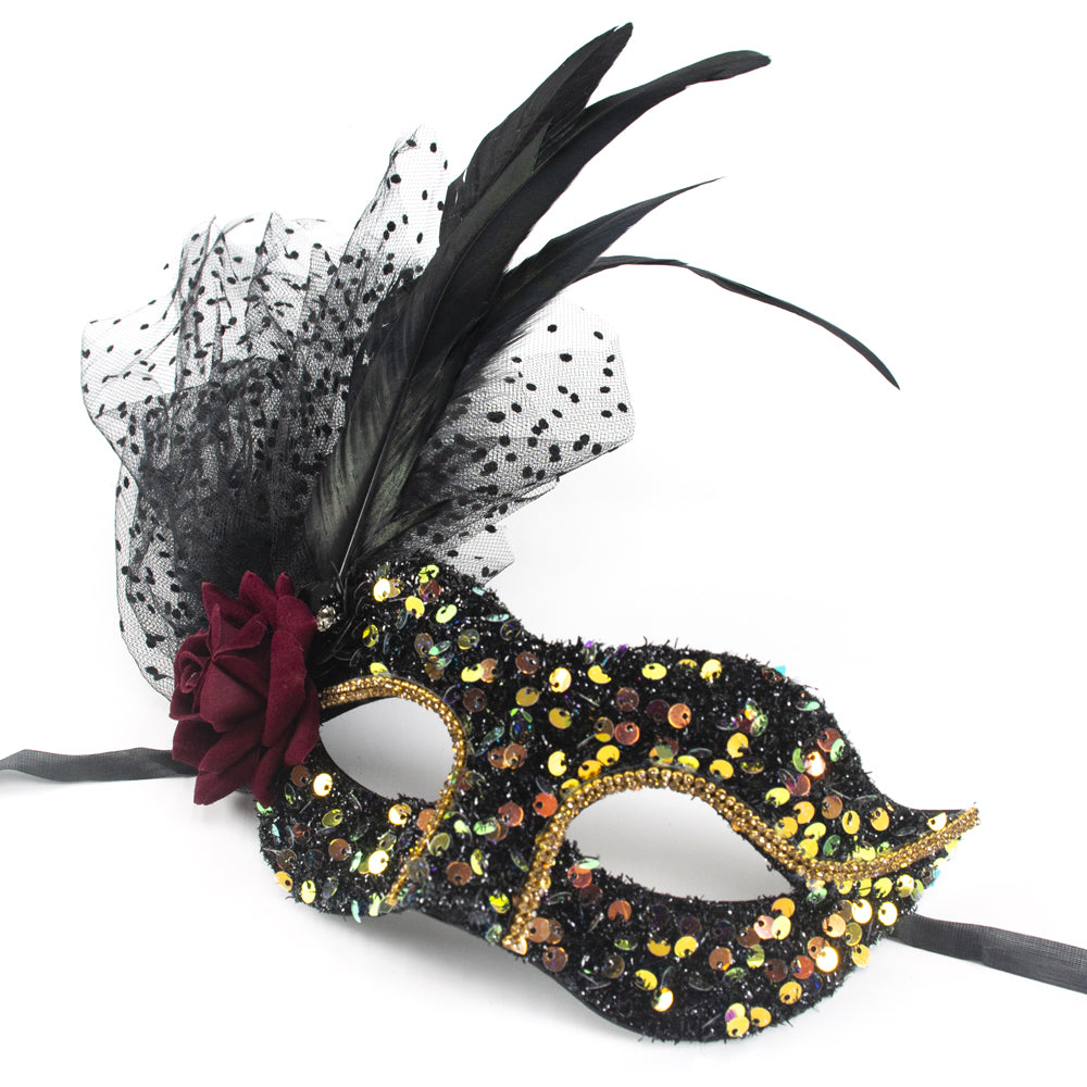 Giulia Peacock Feather  Masquerade Mask
