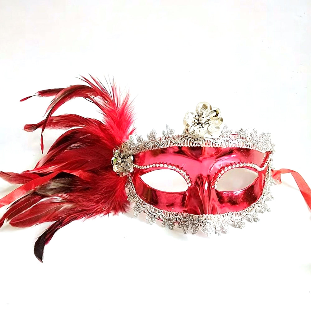 Giulia Midnight Feather Masquerade Mask