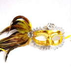 Giulia Midnight Feather Masquerade Mask