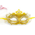Héloïse Baroque Gold Filigree Masquerade Mask with Diamond Details