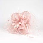 Héloïse Pink Tulle Mini Top Hat Headpiece