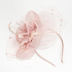 Héloïse Pink Tulle Mini Top Hat Headpiece