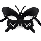 Héloïse Black Butterfly Wing Venetian Masquerade Mask