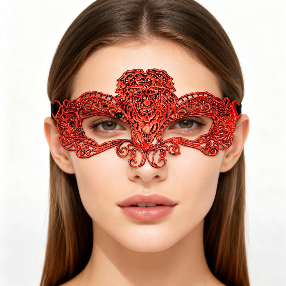 Heracles Leo Zodiac Lace Masquerade Mask