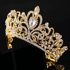 Kelly Pink Princess Crown Headpiece with Ornate Alloy Design