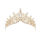 Kelly Pink Queen Crown Headpiece with Diamond Accents
