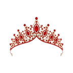 Kelly Pink Queen Crown Headpiece with Diamond Accents