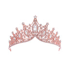 Kelly Pink Queen Crown Headpiece with Diamond Accents