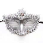 KELLY PINK Ornate Jewel Venetian Masquerade Mask – Regal Baroque Style