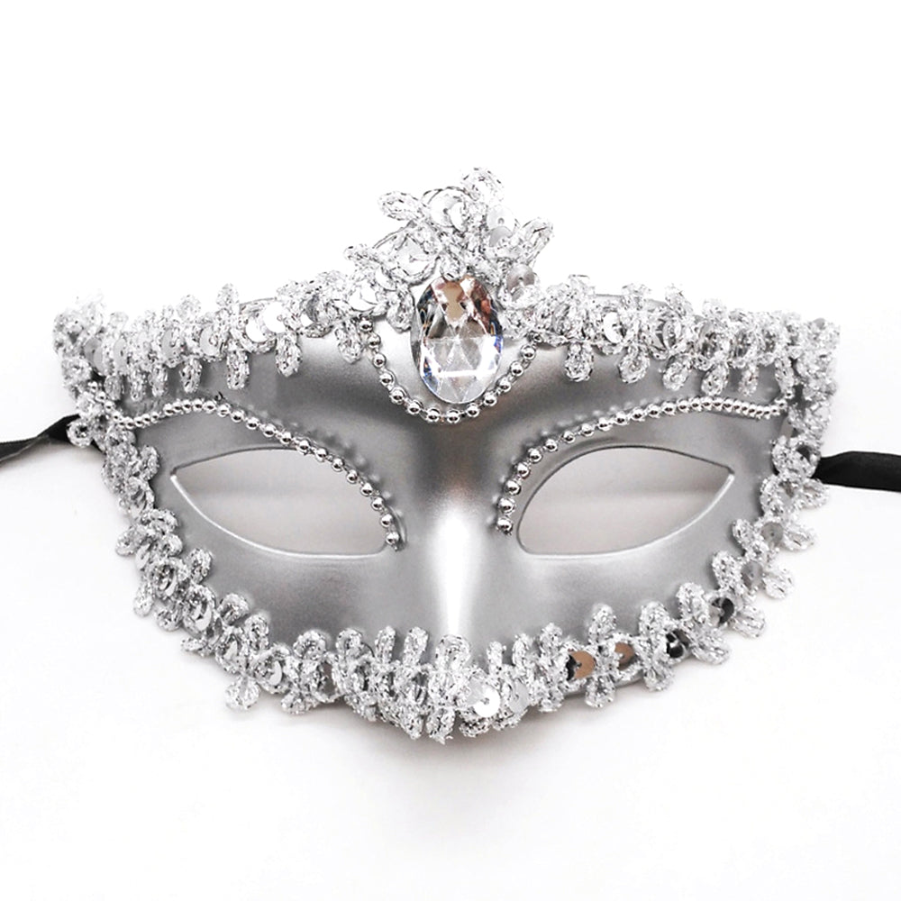 KELLY PINK Ornate Jewel Venetian Masquerade Mask – Regal Baroque Style