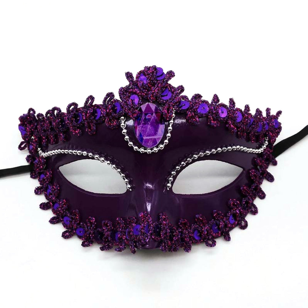 KELLY PINK Ornate Jewel Venetian Masquerade Mask – Regal Baroque Style