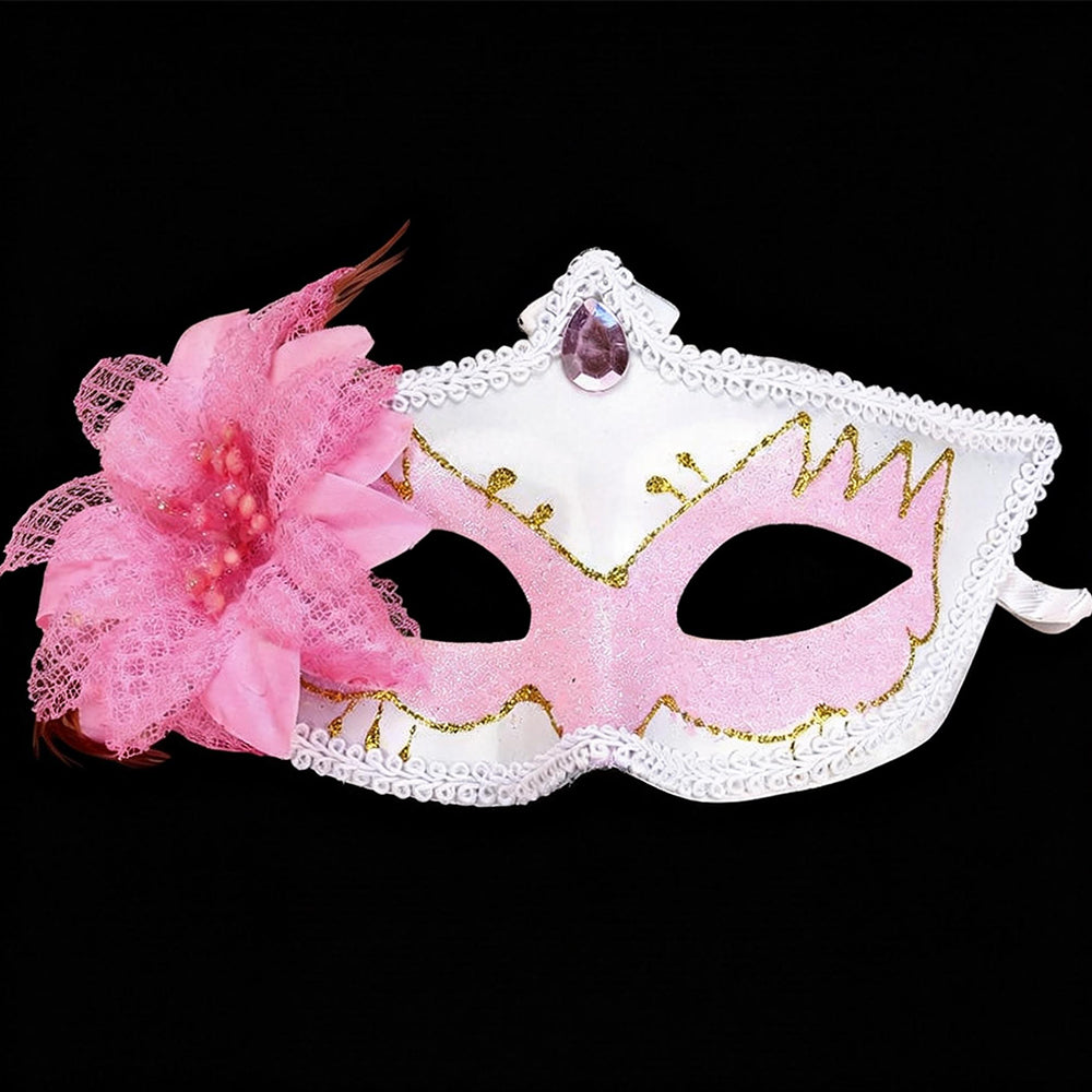 Héloïse  Floral Lace Venetian Masquerade Mask – Romantic Elegance Style