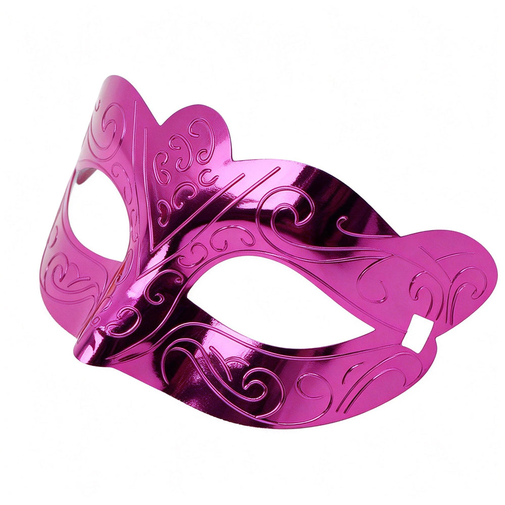Regina Metallic Filigree Venetian Eye Mask – Modern Baroque Style