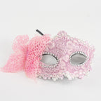 KELLY PINK Lace Butterfly Venetian Masquerade Mask – Romantic Handmade Style