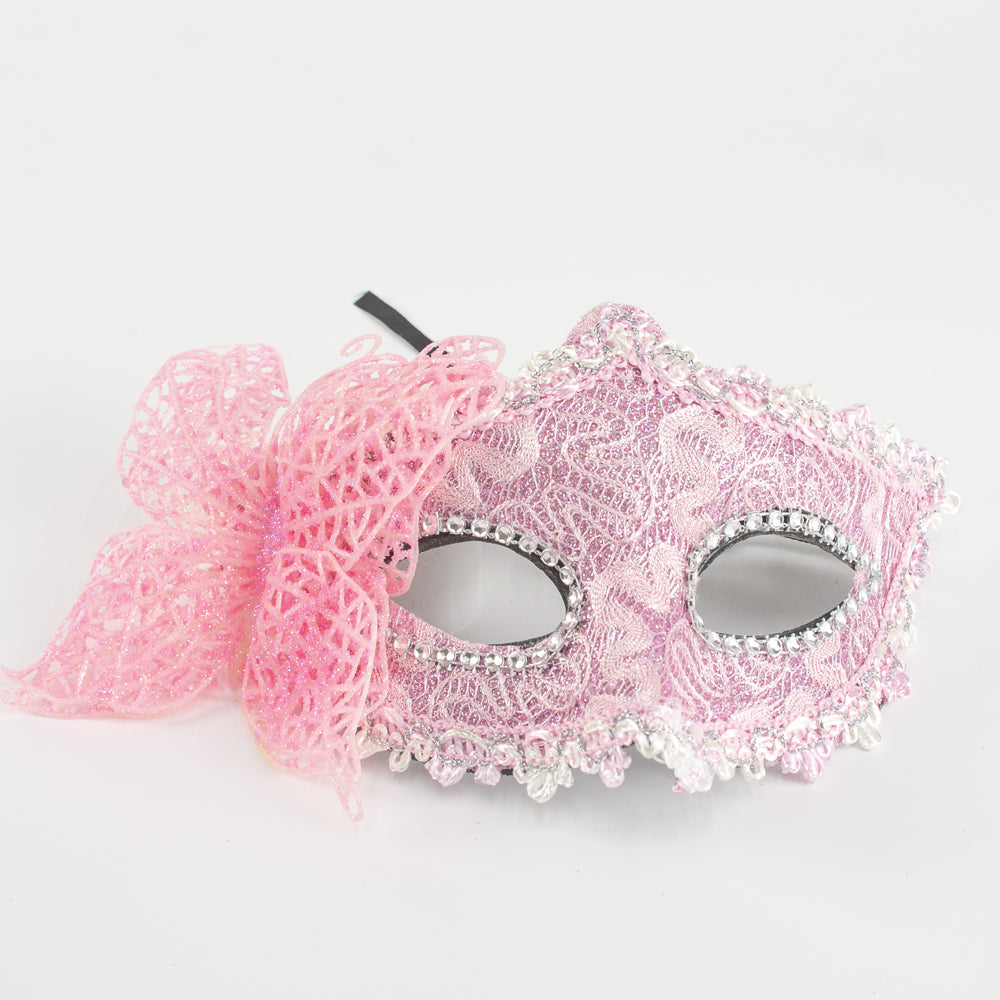KELLY PINK Lace Butterfly Venetian Masquerade Mask – Romantic Handmade Style