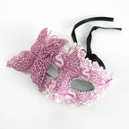 KELLY PINK Lace Butterfly Venetian Masquerade Mask – Romantic Handmade Style