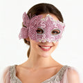 KELLY PINK Lace Butterfly Venetian Masquerade Mask – Romantic Handmade Style