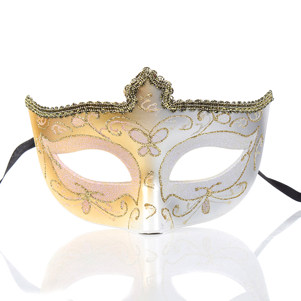 Héloïse Soft Gilded Venetian Eye Mask – Romantic Masquerade Style