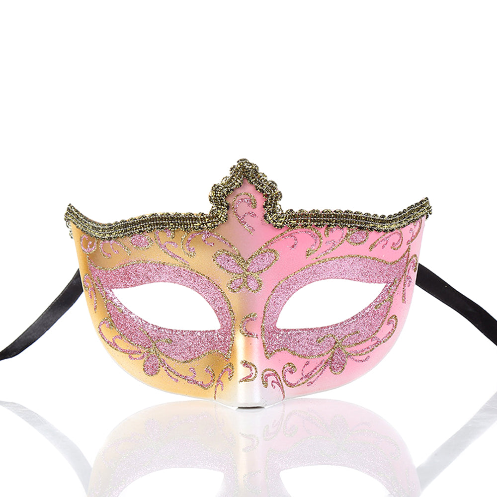Héloïse Soft Gilded Venetian Eye Mask – Romantic Masquerade Style