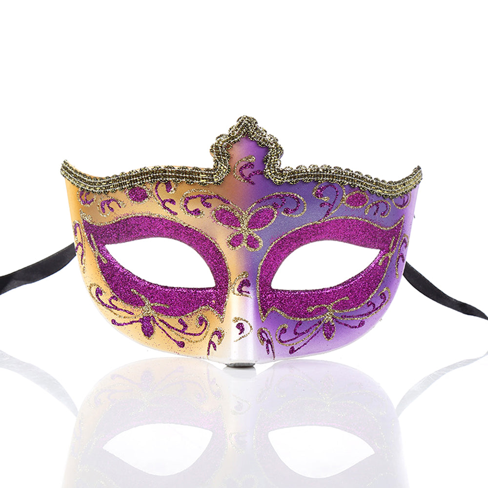 Héloïse Soft Gilded Venetian Eye Mask – Romantic Masquerade Style