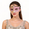 Héloïse Soft Gilded Venetian Eye Mask – Romantic Masquerade Style