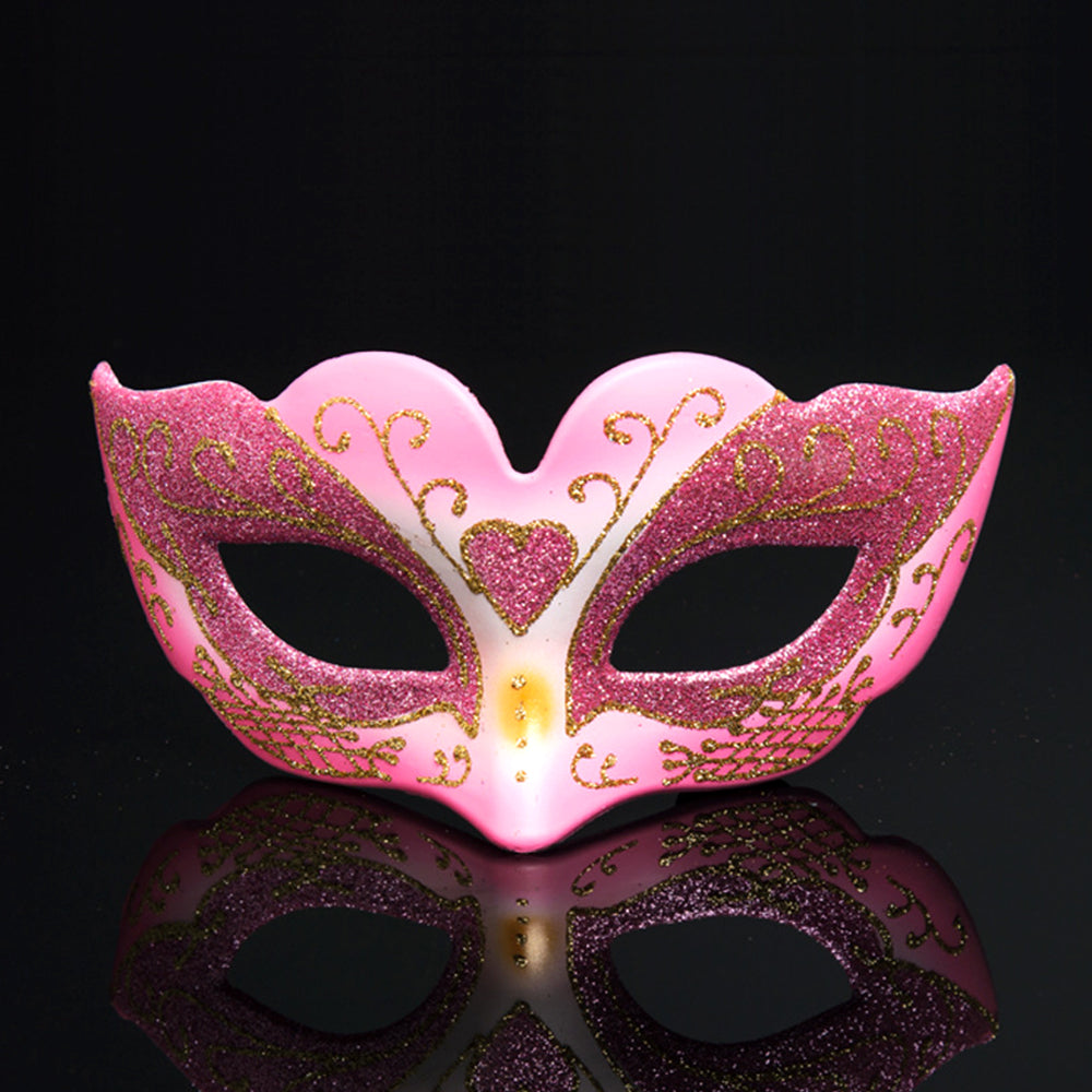 Héloïse  Heart Motif Venetian Masquerade Mask