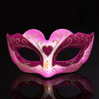 Héloïse  Heart Motif Venetian Masquerade Mask